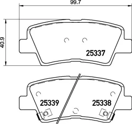 Valeo Plaquettes De Frein First 301076 - Jeu De 4 Pour Essieu Avant, Entièrement Équipé Avec Accessoires