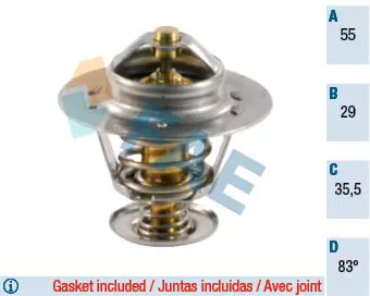 FACET Thermostat d'eau Calorstat 7.8337S pour OPEL Monterey A (M92