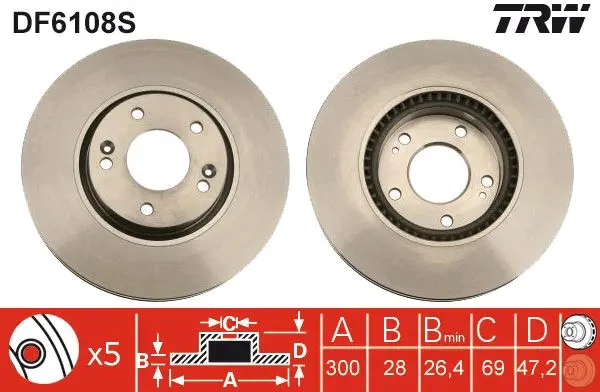 Kit Frein Avant Pour Peugeot 406 – 2 Disques + 4 Plaquettes – Lubrifiant Inclus – Compatible 406, 406 Break, 406 Coupé 1995-2004